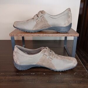 Munro Joliet II Women's Taupe Suede Mesh Comfort Shoes Size 8N